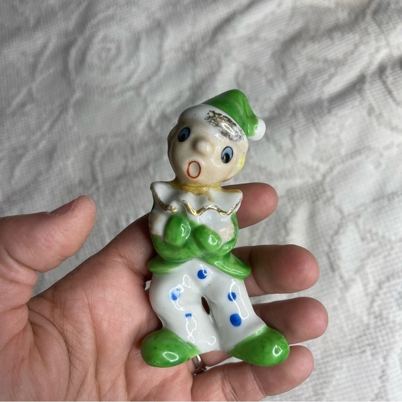 vintage 1940’s porcelain singing elf pixie - Picture 2 of 5